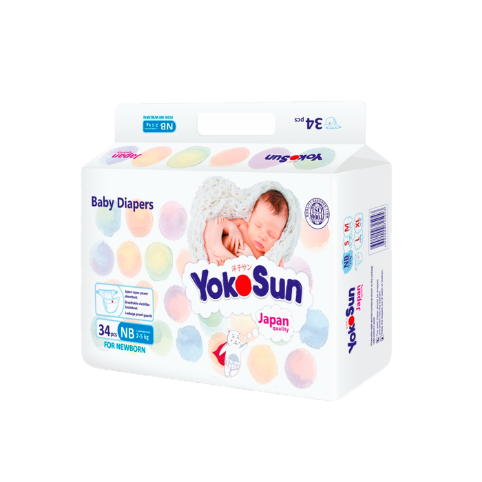 Подгузники YokoSun Comfort, размер NB